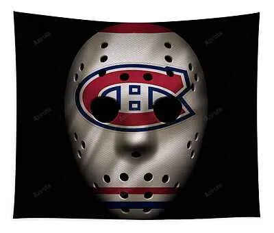 Canadiens Jersey Mask Joe Hamilton Tapestry