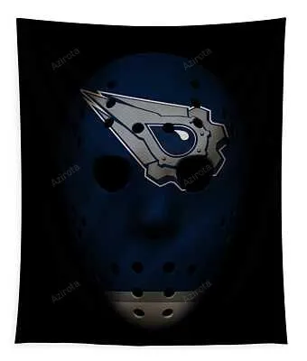 Oilers Jersey Mask Joe Hamilton Tapestry