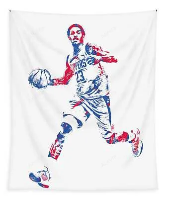 Lou Williams Los Angeles Clippers Pixel Art 10 Joe Hamilton Tapestry