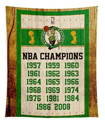 Boston Celtics Banner Steven Parker Tapestry