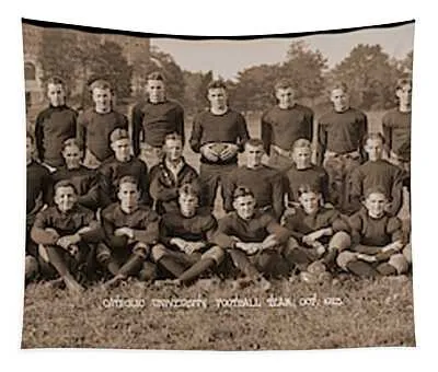 Catholic University Football Team Oct Fred Schutz Collection Tapestry