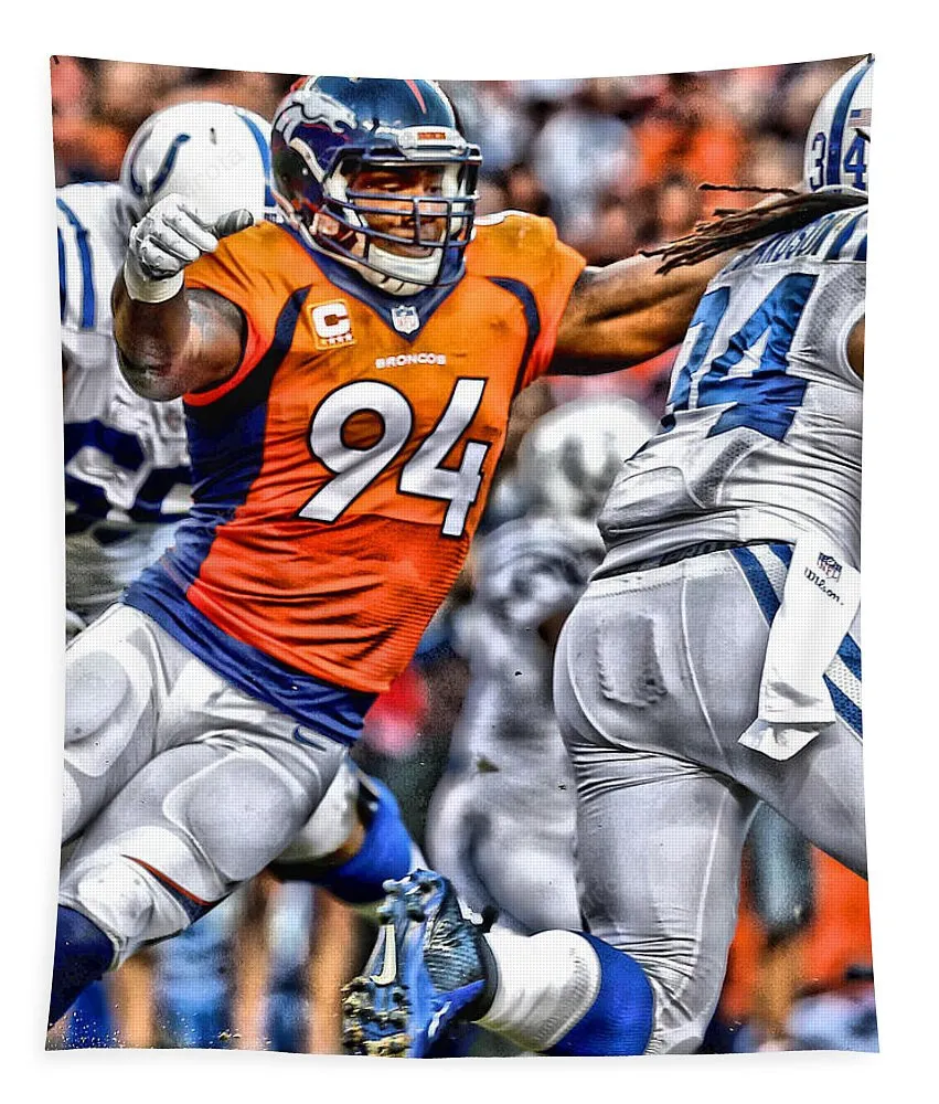 Demarcus Ware Broncos Art Tapestry Gifts For Fans