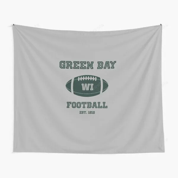Green Bay Wisconsin Retro Vintage Tapestry Gifts For Fans