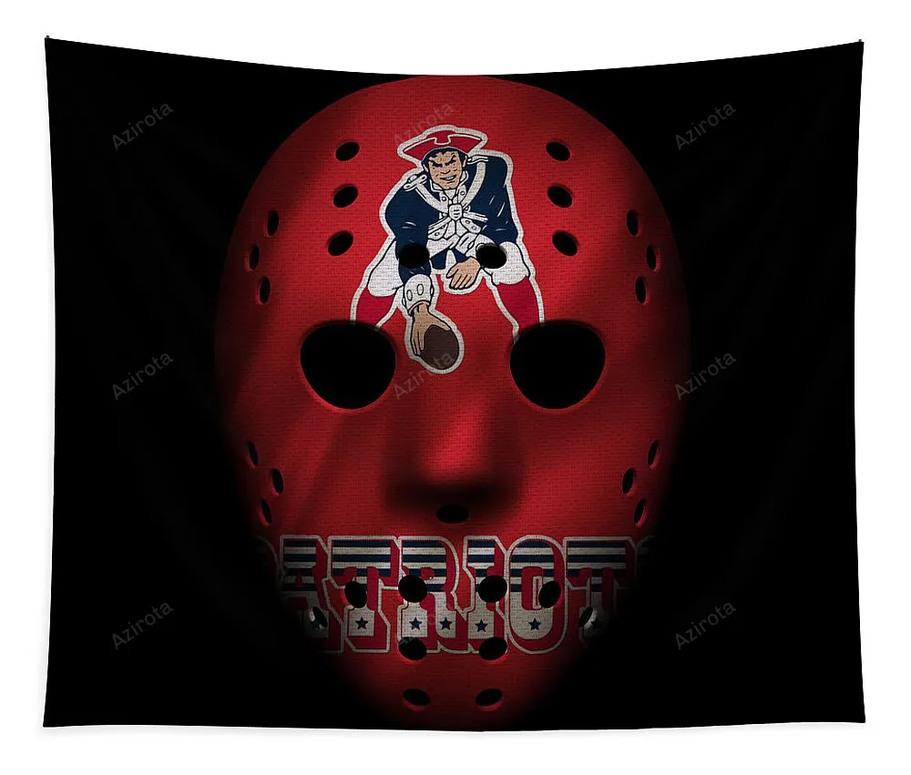 New England Patriots Tapestry Gifts For Fans War Mask 1
