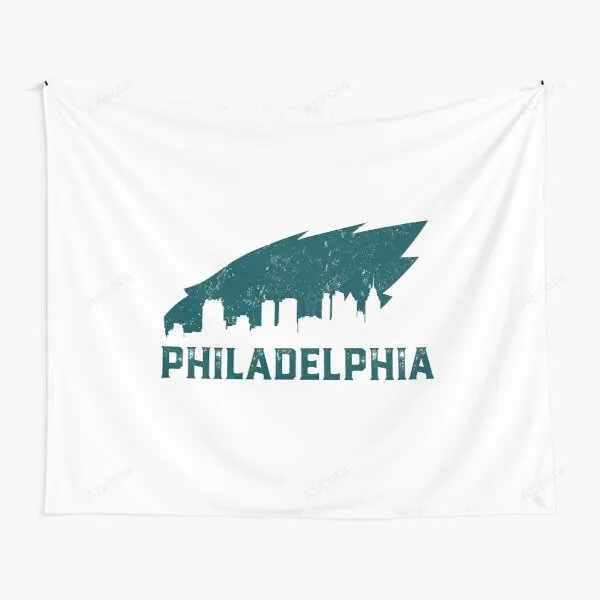 Vintage Philadelphia Pa Retro Eagles Goalline Logo Philly Gift Tapestry Gifts For Fans
