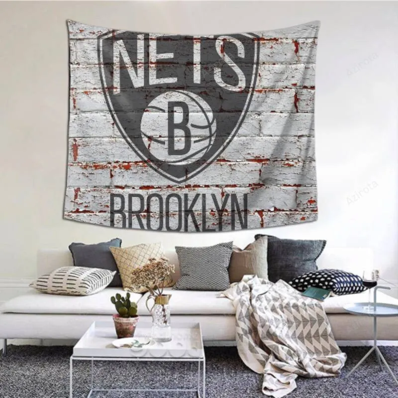 Fashion Wall Brooklyn Nets tapestry -156764 Home Decoration