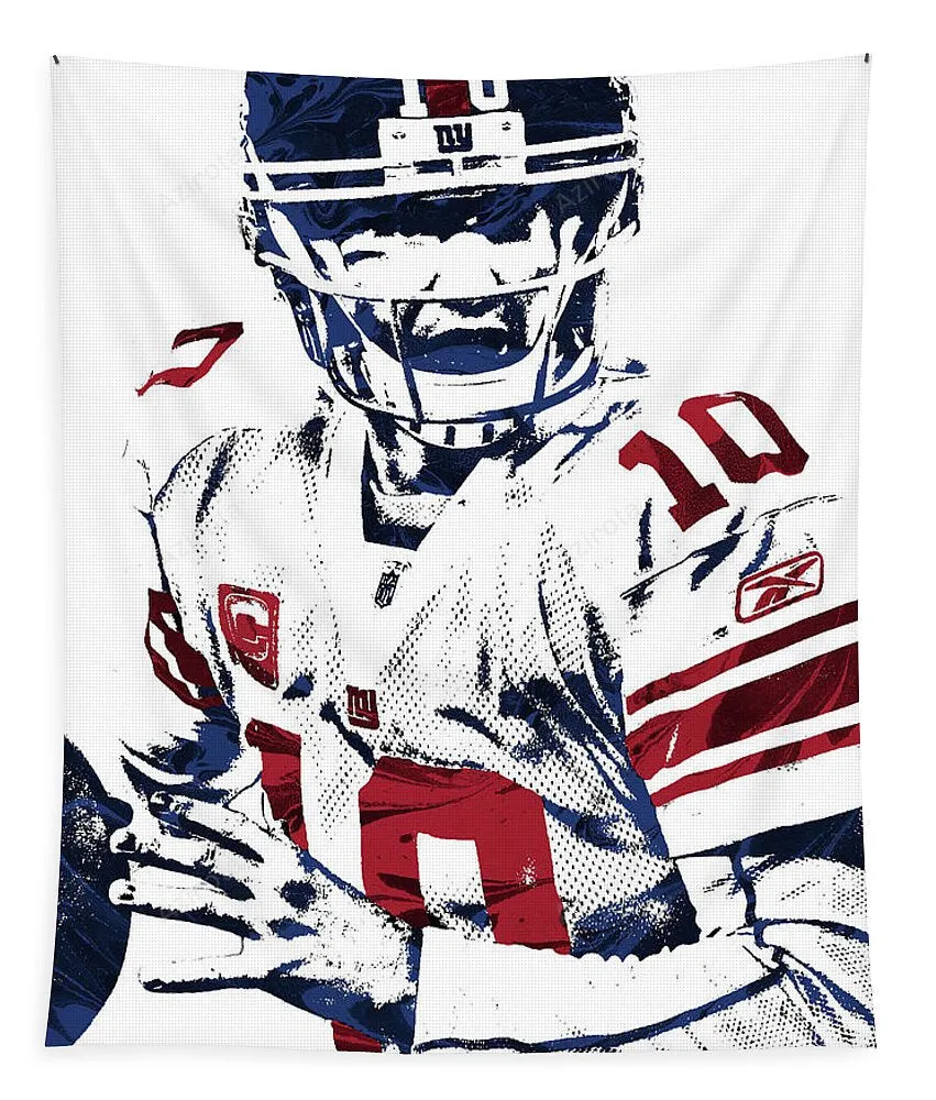 Eli Manning New York Giants Pixel Art 5 Tapestry Gifts For Fans