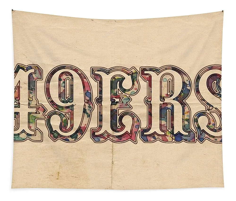 San Francisco 49Ers Vintage Logo Tapestry Gifts For Fans