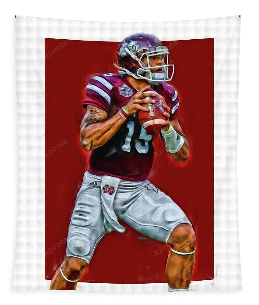 Dak Prescott Mississipi State Dallas Cowboys Tapestry Gifts For Fans