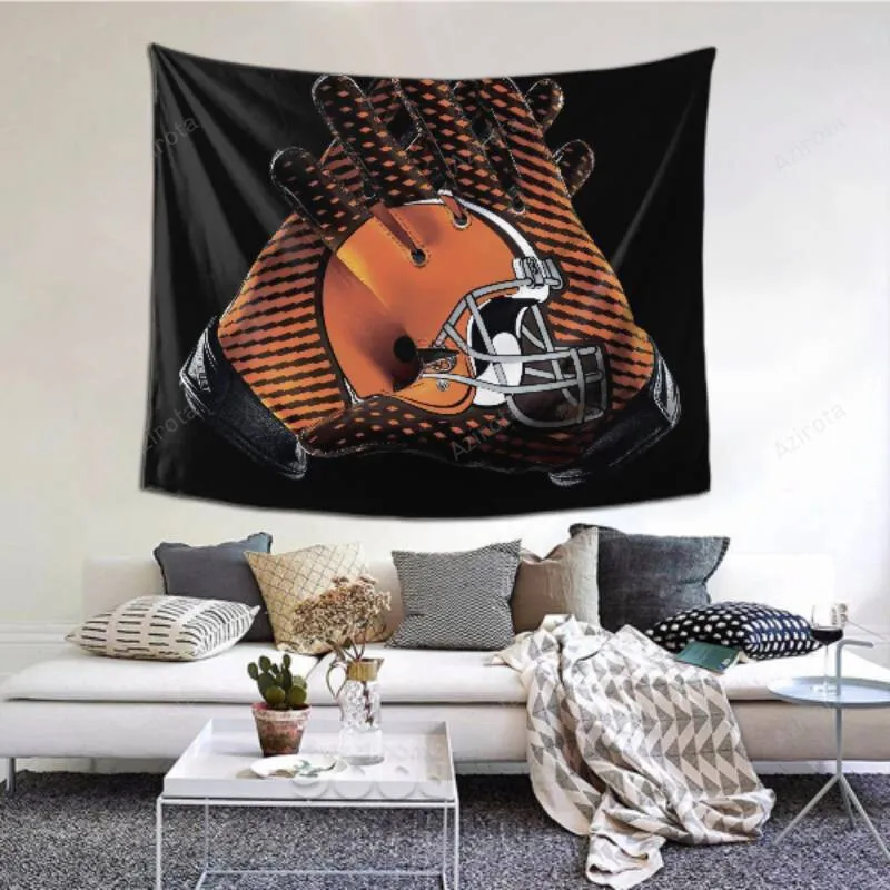 Custom Cleveland Browns tapestry -154228 Home Decoration For Outdoor Use