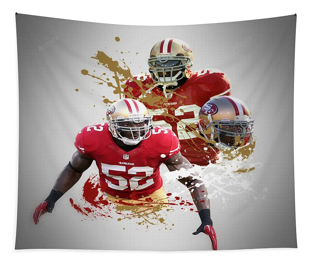 1 Patrick Willis 49Ers Tapestry Gifts For Fans