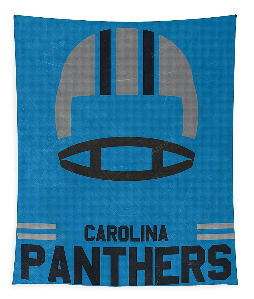 Carolina Panthers Vintage Art Tapestry Gifts For Fans