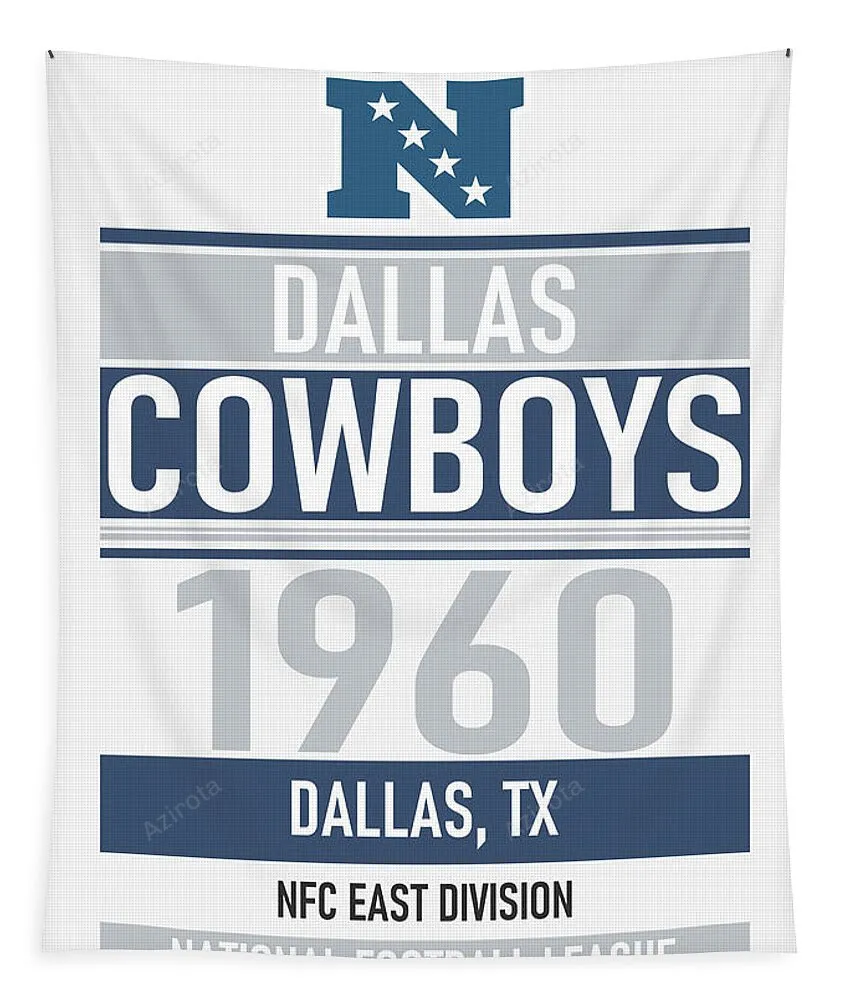 Dallas Cowboys Team Poster Dallas Cowboys Tapestry Gifts For Fans