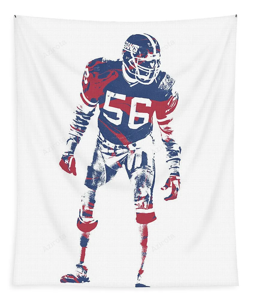Lawrence Taylor New York Giants Pixel Art 4 Tapestry Gifts For Fans