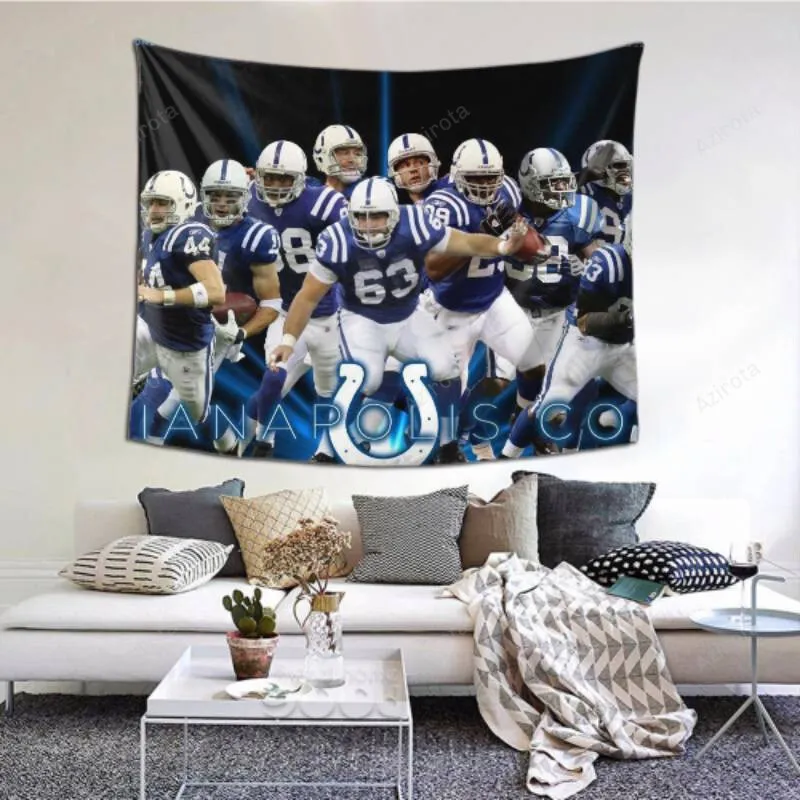 Easy To Hang Indianapolis Colts tapestry -152640 For Bedroom Living Room