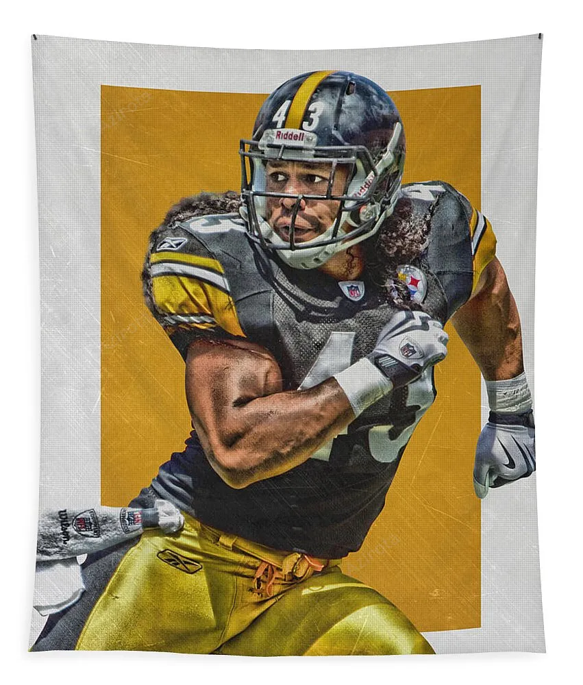 Troy Polamalu Pittsburgh Steelers Tapestry Gifts For Fans 1