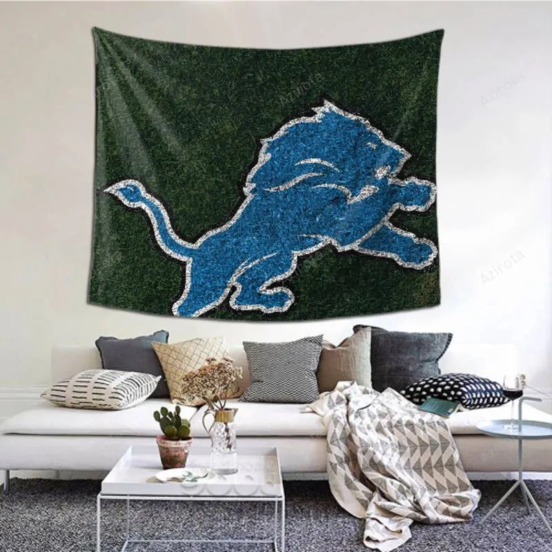 Custom Detroit Lions tapestry -156848 Home Decoration For Outdoor Use