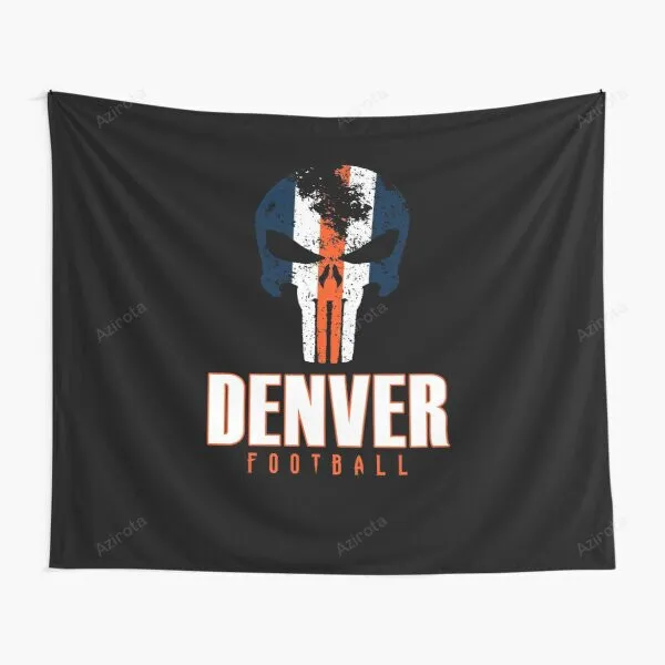 Denver Fan Savage Since 1960 Classic Skull Tapestry Gifts For Fans