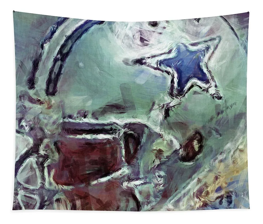 2 Cowboys Art Abstract Dallas Cowboys Tapestry Gifts For Fans