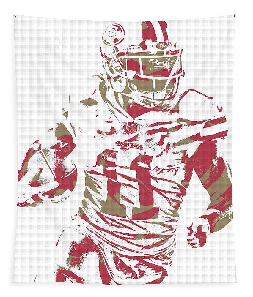 Marquise Goodwin San Francisco 49Ers Pixel Art 2 Tapestry Gifts For Fans