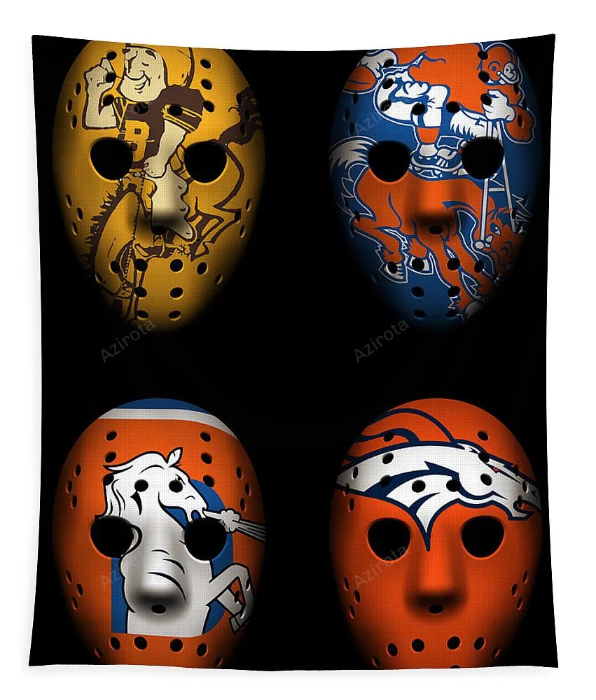 Denver Broncos War Masks 10 Tapestry Gifts For Fans