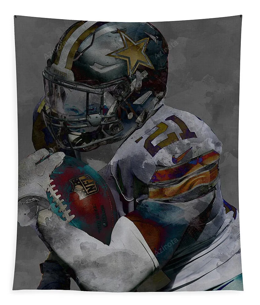 Ezekiel Elliott Dallas Cowboys Tapestry Gifts For Fans 9
