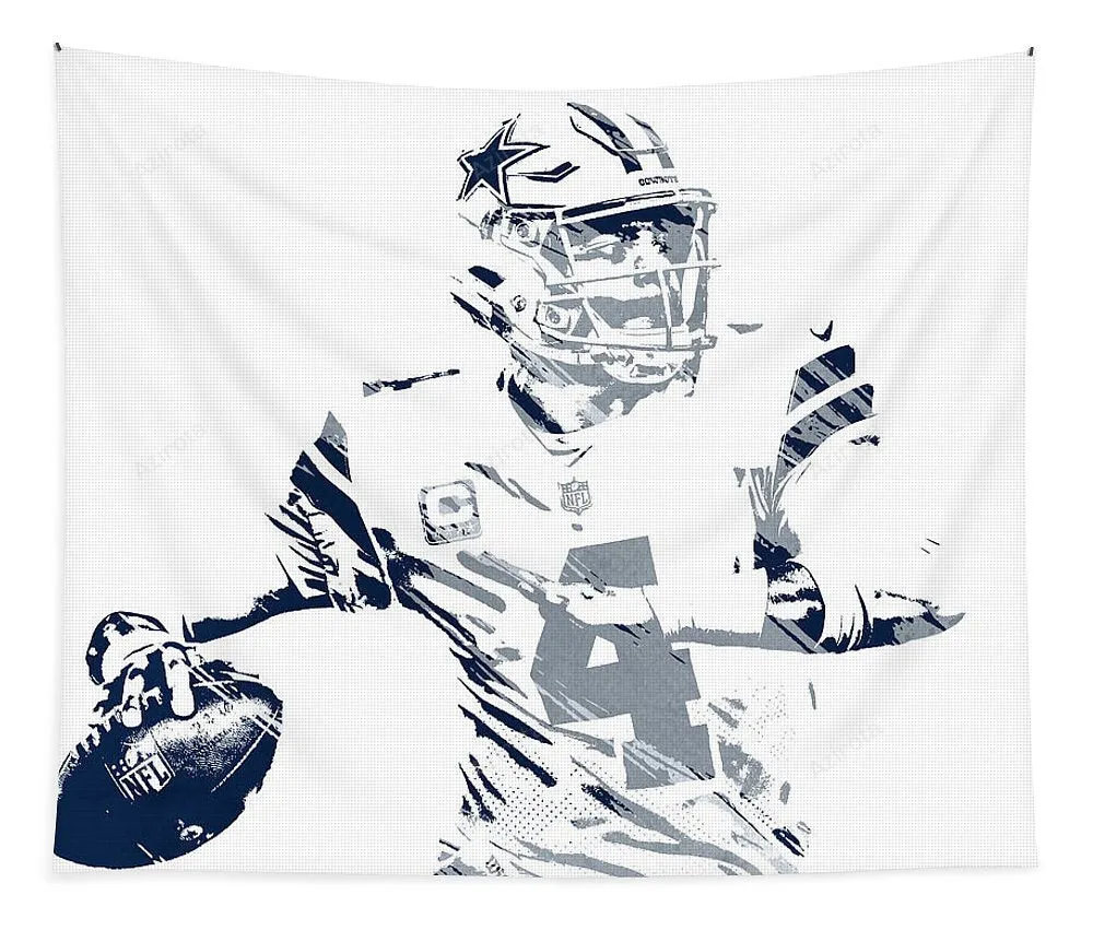 Dak Prescott Dallas Cowboys Tapestry Gifts For Fans 4