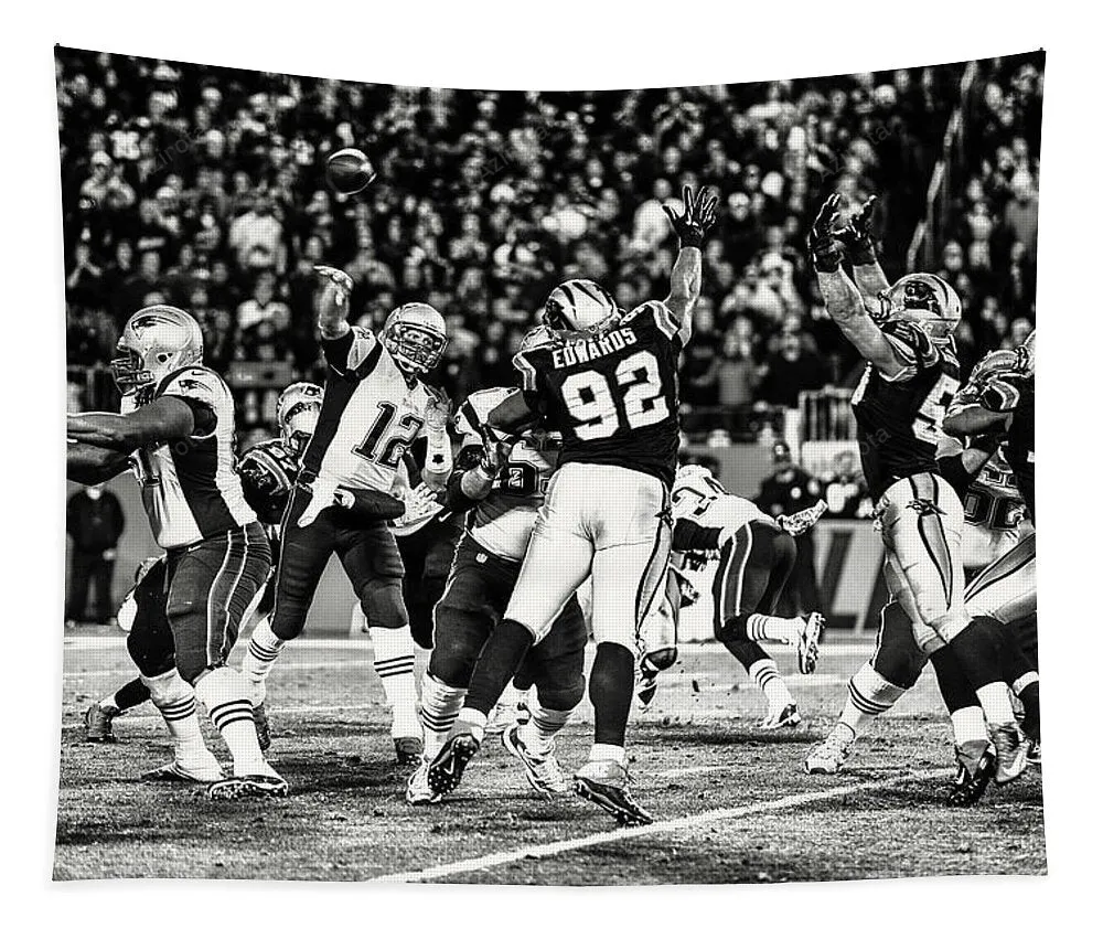 Tom Brady With The Pass Tapestry Gifts For Fans 2