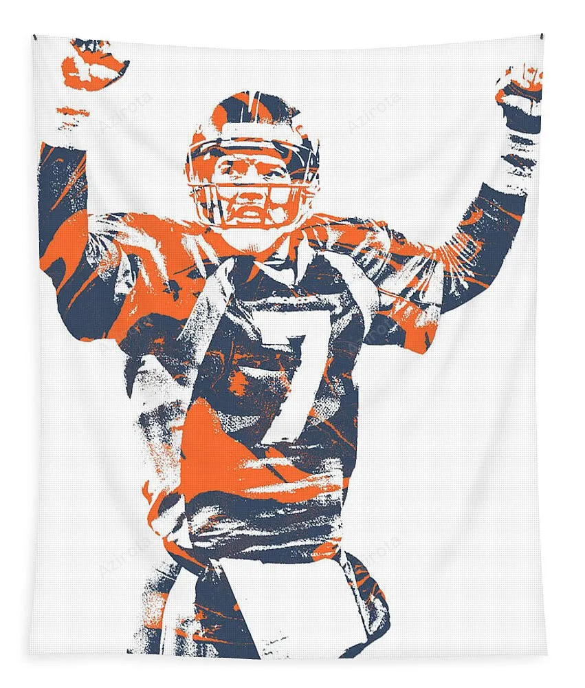 John Elway Denver Broncos Pixel Art 100 Tapestry Gifts For Fans