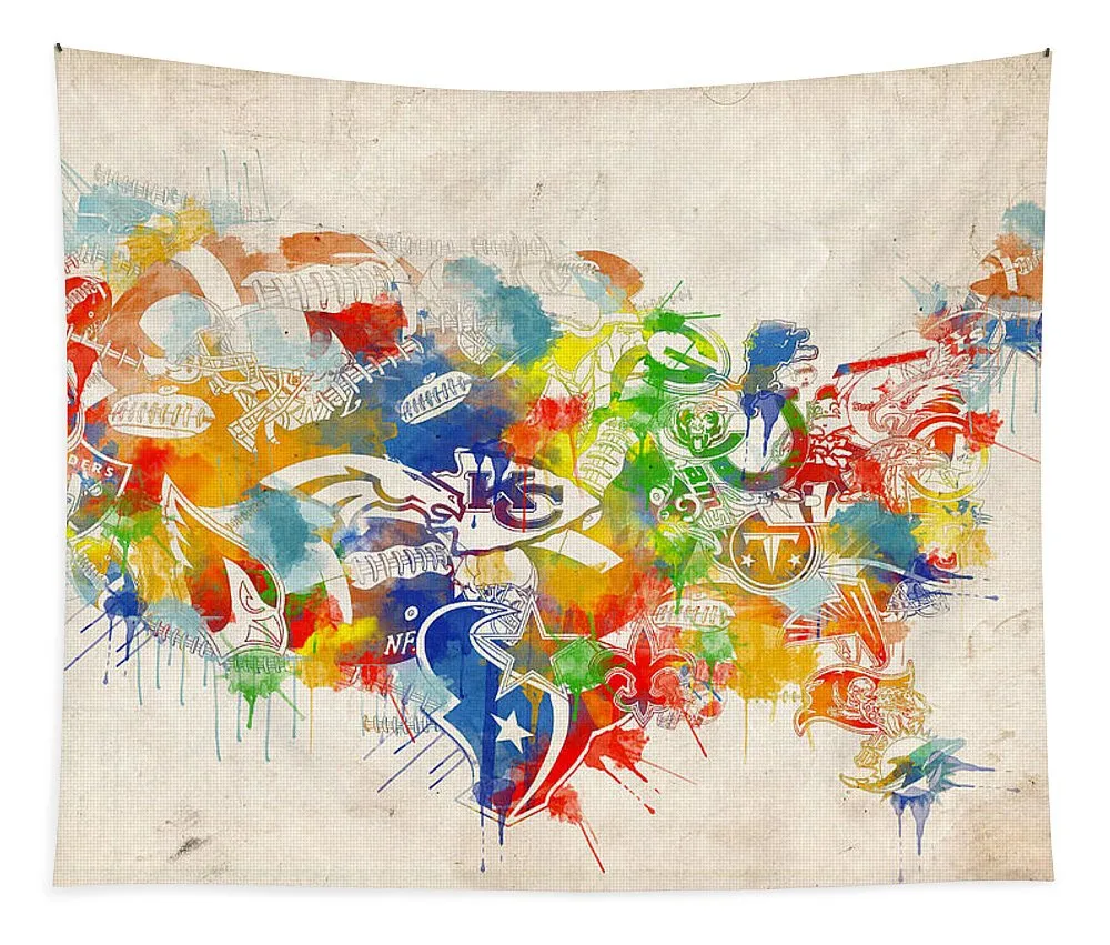 Usa Map Collage 12 Dallas Cowboys Tapestry Gifts For Fans