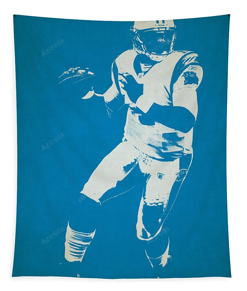 Carolina Panthers Shadow Player Tapestry Gifts For Fans