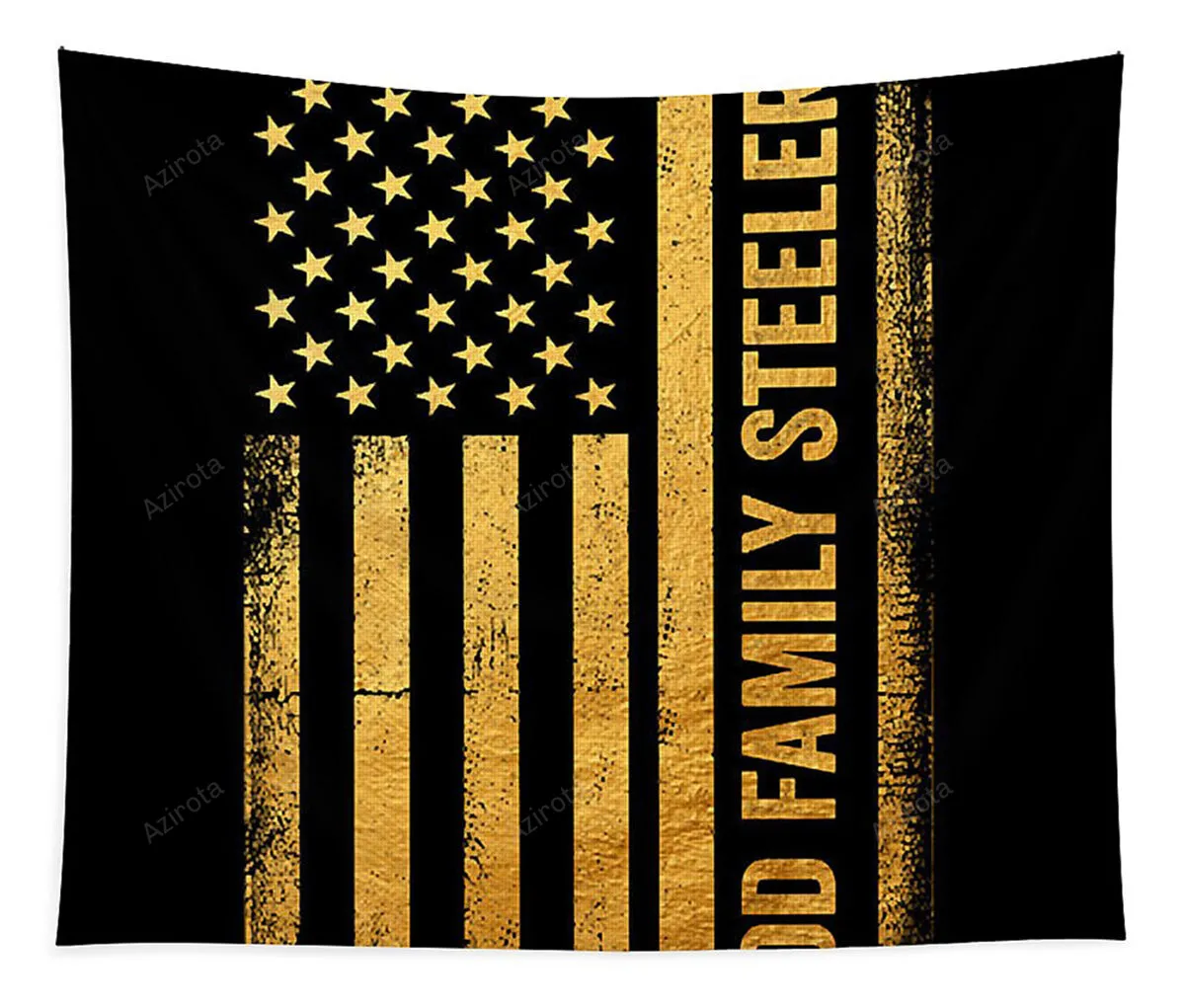 God Family Steelers The Steel City Tapestry Gifts For Fans