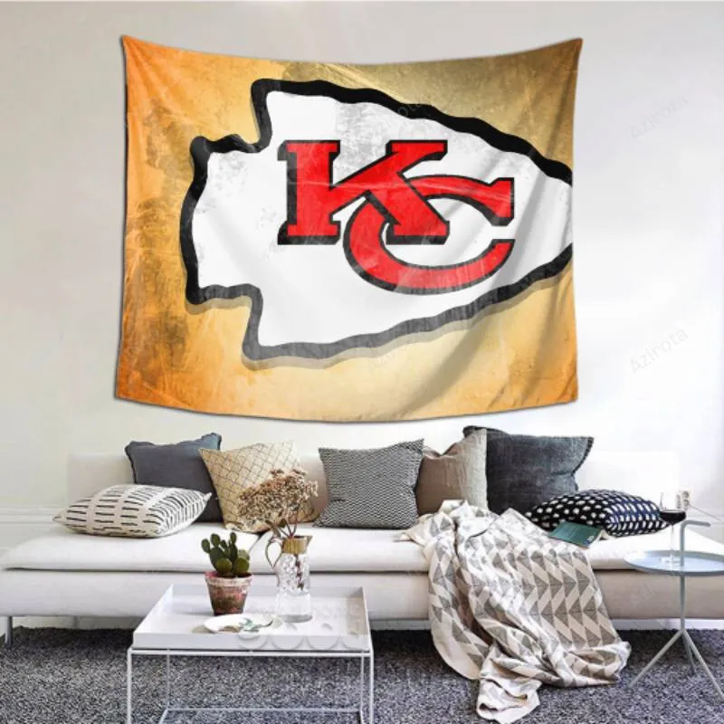 Bedroom Living Kansas City Chiefs tapestry -153354 Room Dorm Party Decor