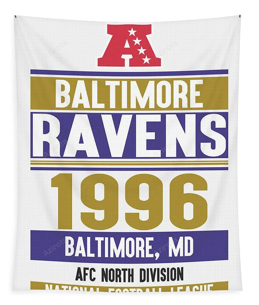 Baltimore Ravens Team Poster 10 Tapestry Gifts For Fans