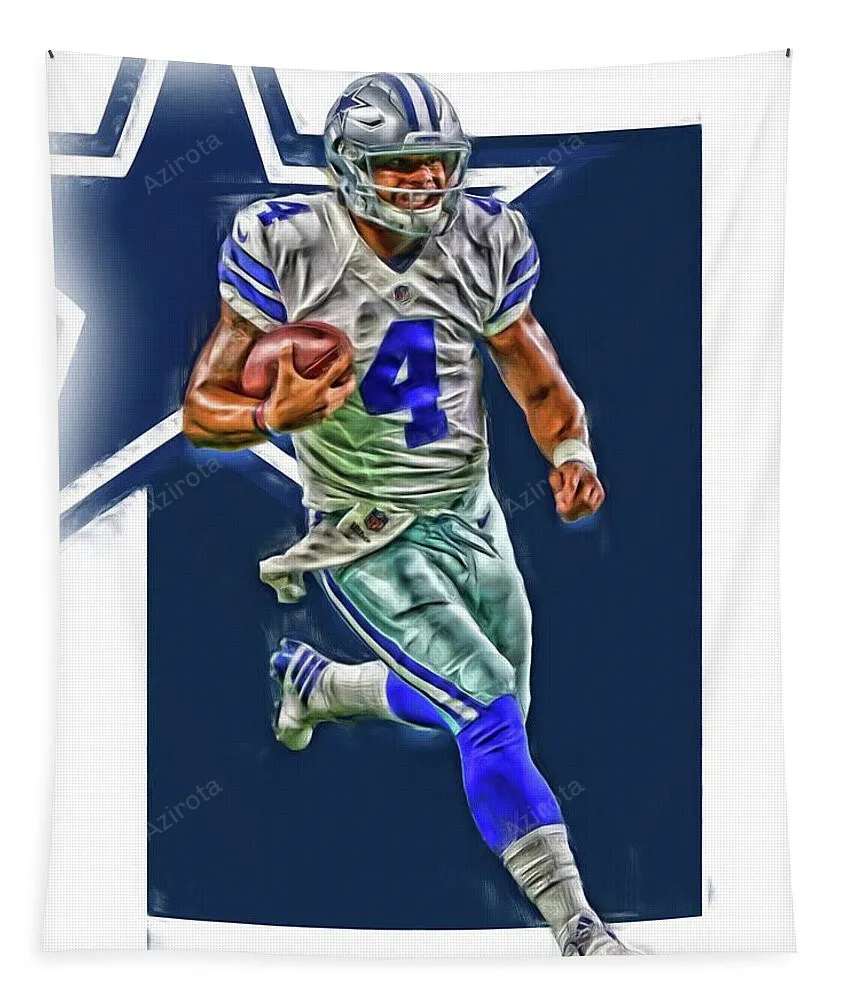 Dak Prescott Dallas Cowboys Tapestry Gifts For Fans 18