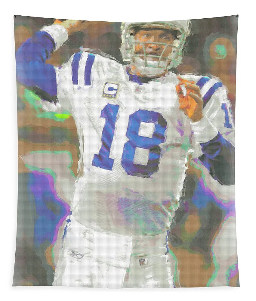 Indianapolis Colts Peyton Manning 2 Tapestry Gifts For Fans