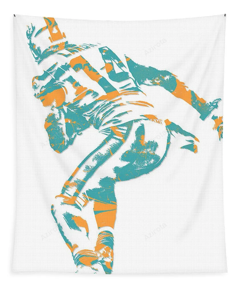 Jarvis Landry Miami Dolphins Pixel Art 6 Tapestry Gifts For Fans