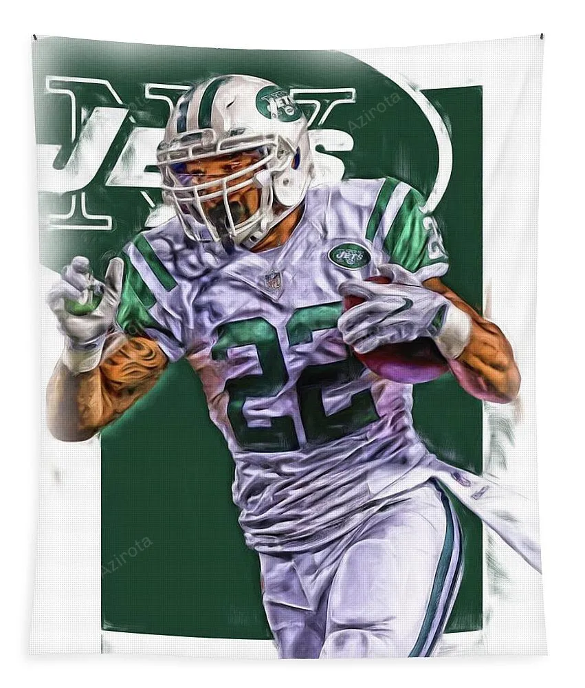 Matt Forte New York Jets Oil Art Tapestry Gifts For Fans