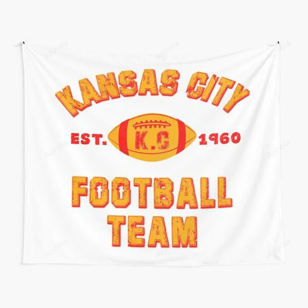 Kansas City Est 1960 Chiefs Jersey Tapestry Gifts For Fans