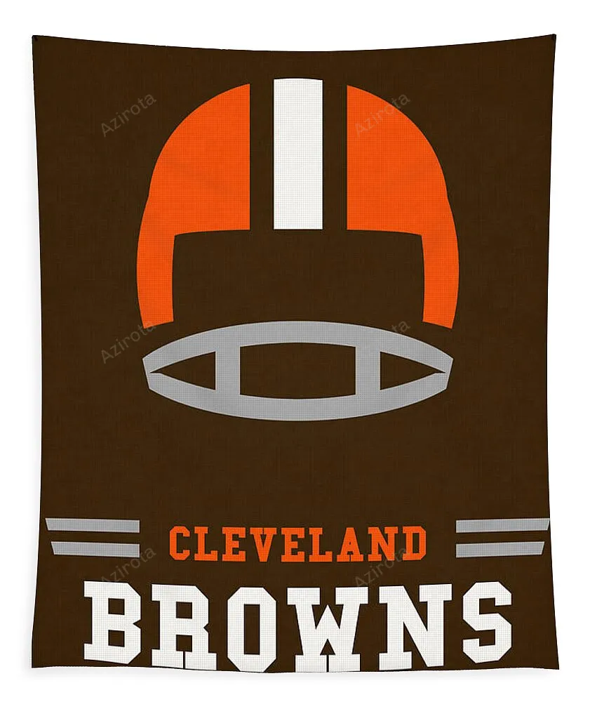 Cleveland Browns Vintage Art Tapestry Gift For Fan