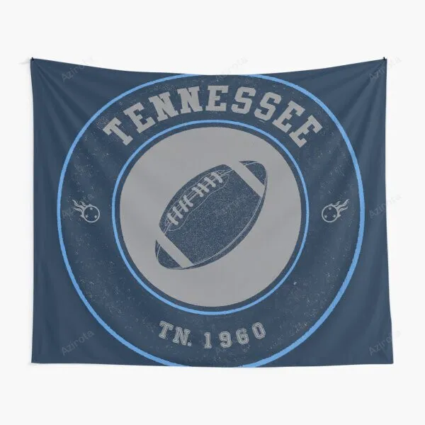 Tennessee Titans Vintage Logo Navy Tapestry Gift For Fan