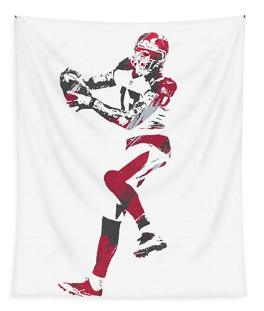 Mike Evans Tampa Bay Buccaneers Watercolor Strokes Pixel Art 1 Tapestry Gift For Fan