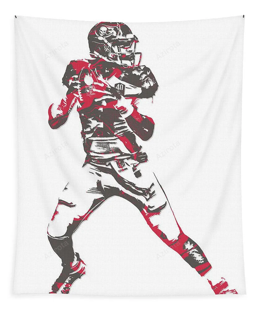 Jameis Winston Tampa Bay Buccaneers Pixel Art 7 Tapestry Gift For Fan