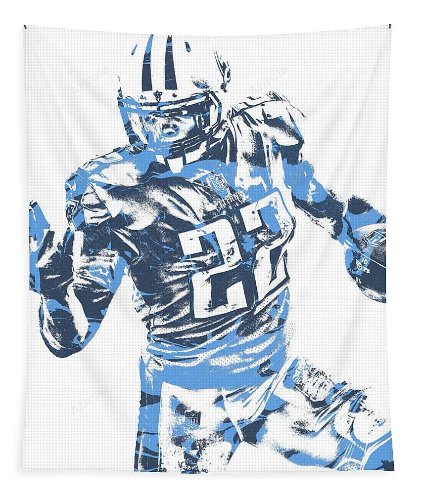 Derrick Henry Tennessee Titans Pixel Art 11 Tapestry Gift For Fan