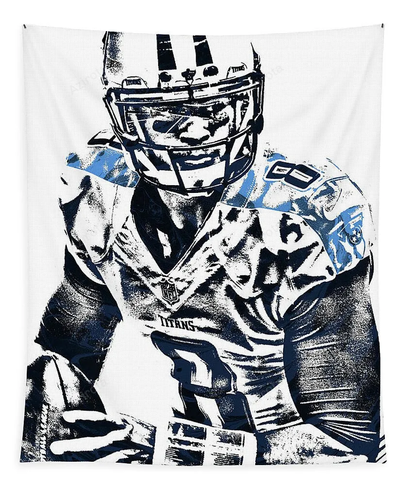 Marcus Mariota Tennessee Titans Pixel Art 3 Tapestry Gift For Fan