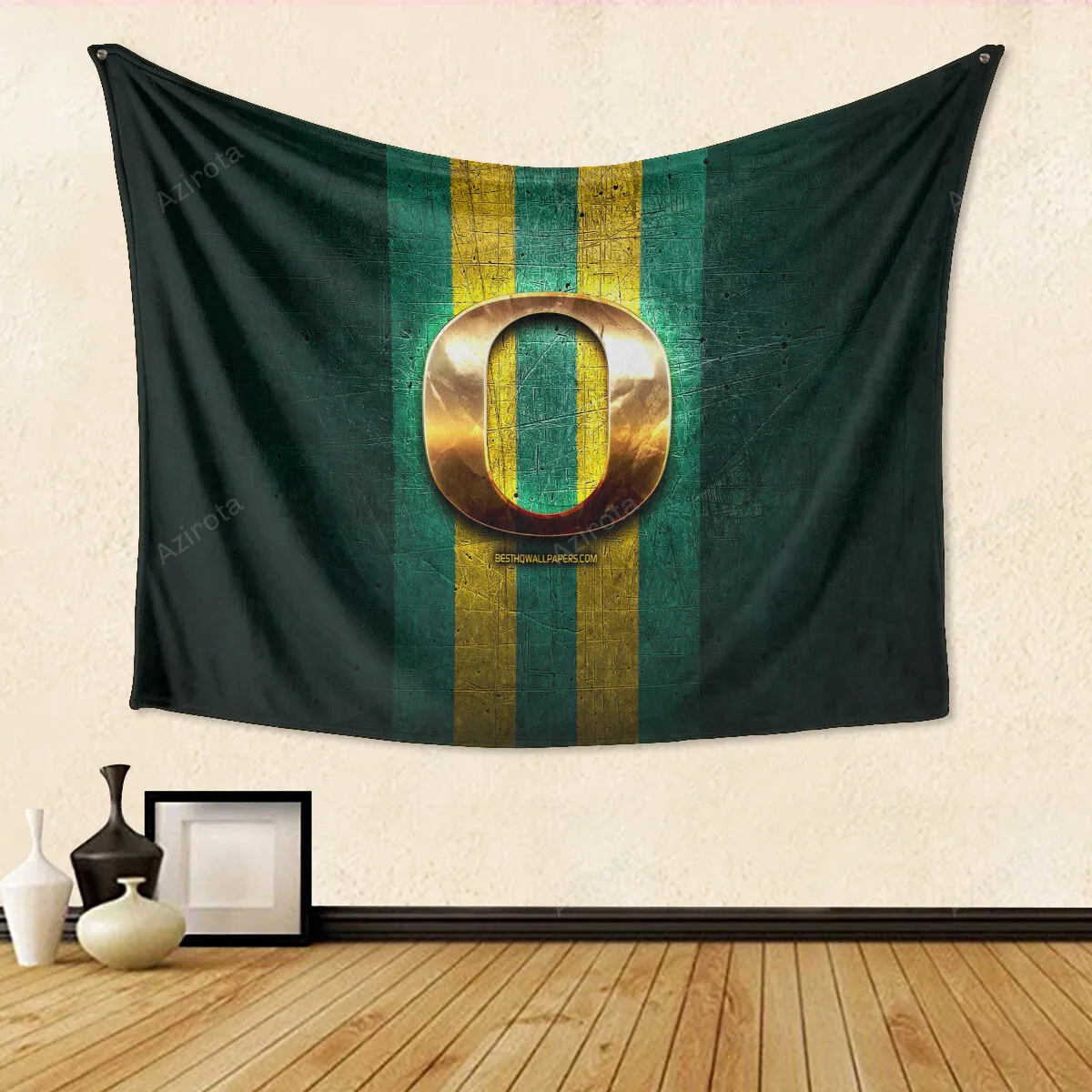 Oregon Ducks Green TA7 Gift For Fan 3D Full Printing Tapestry