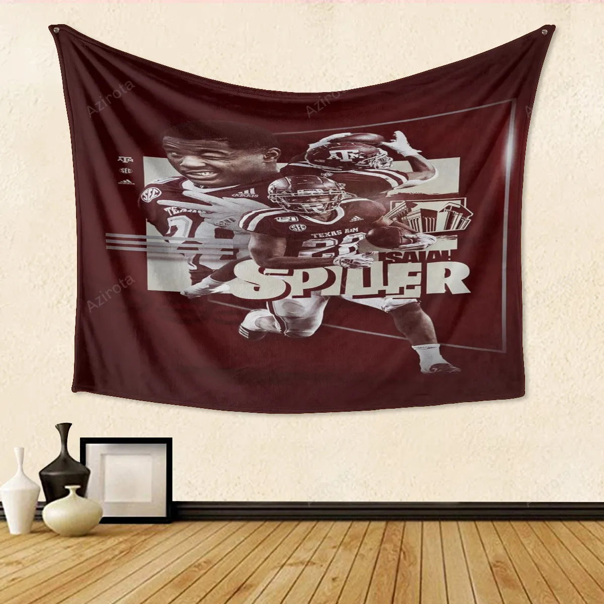 Texas AM Aggies Player TA6 Gift For Fan 3D Full Printing Tapestry