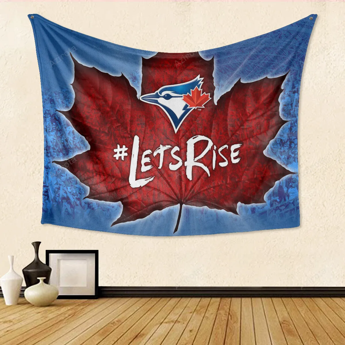 Toronto Blue Jays Russell Lets Rise1 Gift For Fan 3D Full Printing Tapestry