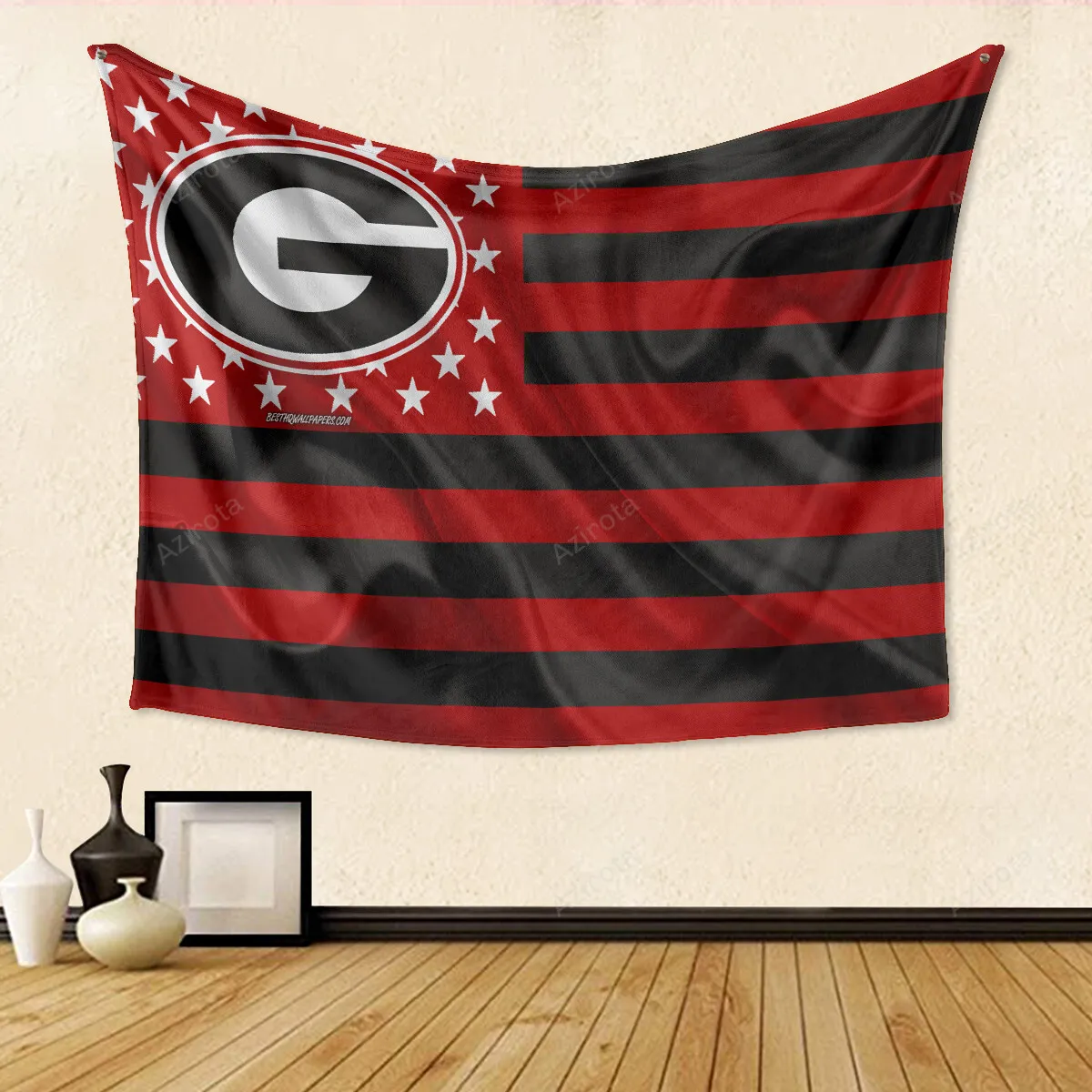 Georgia Bulldogs Red TA8 Gift For Fan 3D Full Printing Tapestry