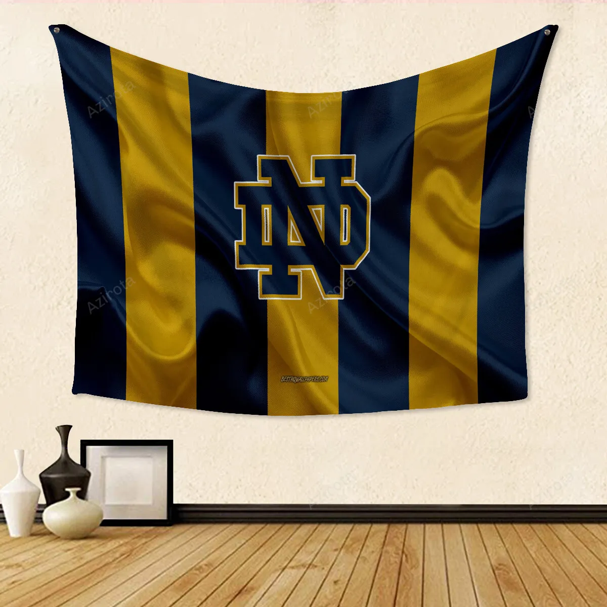Notre Dame Fighting Irish Blue TA14 Gift For Fans 3D Full Printing Tapestry